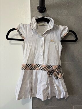 Burberry London Toddler Dress Size L (4T) Nova Check Belt Designer